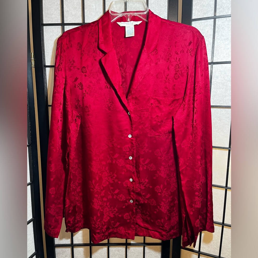 August Silk Intimates Red L